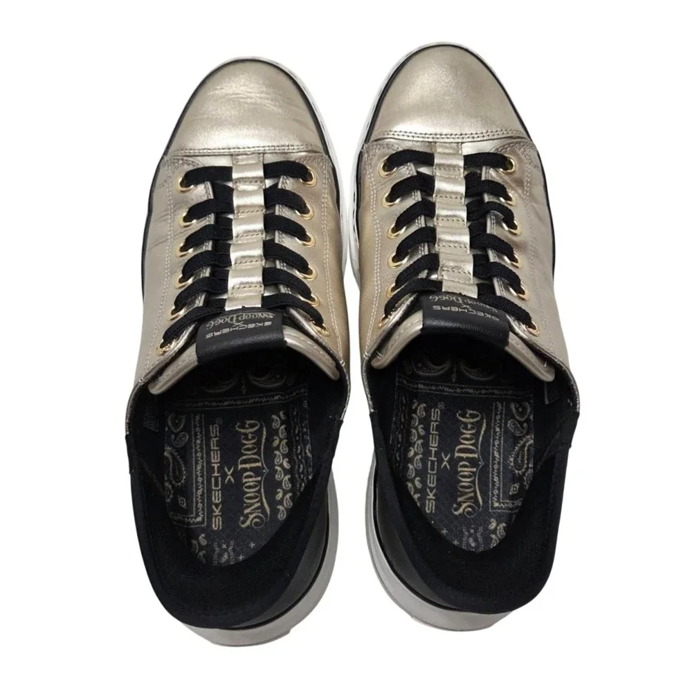 Skechers Snoop Dogg Slip-ins Snoop One Double G Gold Sneakers Men 9 /Women‎ 10.5